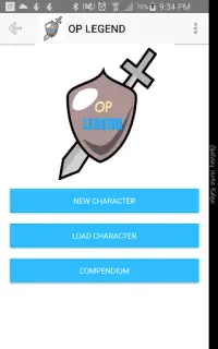 OP Legend - Open Legend Character Builder Screen Shot 0