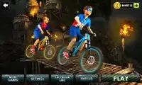 Downhill Superhero Kids Bicycle Rider Screen Shot 0
