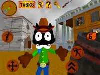 Cat Cowboy. Cartoon Neighbor Escape Screen Shot 9