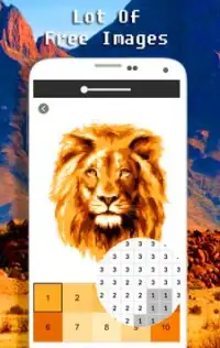 Цвет Льва По Числу - Пиксель Арт Screen Shot 5