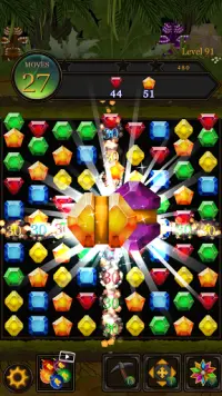 미궁 정글 팝 : 매치 3 보석 퍼즐 Screen Shot 4