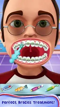 Dentista loco tirantes Cirugía Screen Shot 4