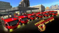 Modern Fire Truck Engine Sim 2018 Screen Shot 1