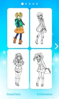 Anime Juegos para Colorear Screen Shot 2