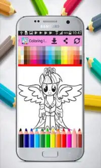 Coloring little Pony Princess Screen Shot 7