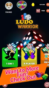 Ludo Warrior - Dice Game Screen Shot 1