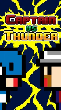 Captain vs Thunder : Superheroes 8bit Alliance War Screen Shot 2