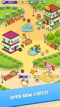 Make food For Cats: Cats GO Kitty City Tycoon Screen Shot 2