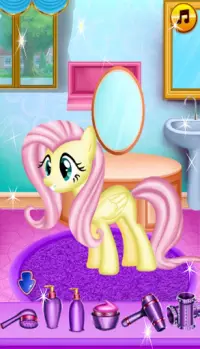 Salon tóc dễ thương Pony - Trò chơi chăm sóc ngựa Screen Shot 1