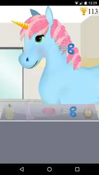 unicorn hair style game Screen Shot 4