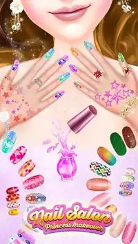 Fashion Doll - Princess Nail art Salon Screen Shot 1