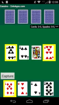 Cassino Card Game Screen Shot 3