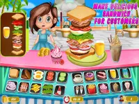 clube sanduíche café: cozinhar fast food Screen Shot 1