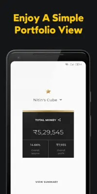 Cube Wealth: Mutual Funds, US Stocks, Gold & more Screen Shot 1