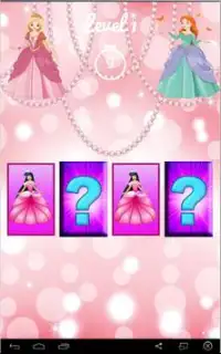 Princess memory game for girls Screen Shot 2