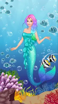 Mermaid Salon Dress Up - Stylist Games Screen Shot 0