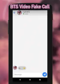 BTS Video Fake Call : Prank Chat Call Screen Shot 3
