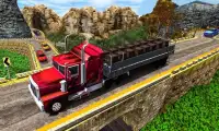 हेवी ड्यूटी 18 व्हीलर ट्रक ड्राइव - Offroad खेल Screen Shot 1