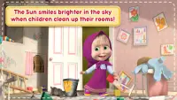 Masza i niedźwiedź-gry czyszczące dom dziewczynek Screen Shot 3