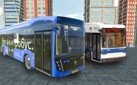 Modern Free Bus Driving Games: Urban Bus Parking Screen Shot 3