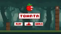 Tomata - bounce, jump, flappy, fly with the tomato Screen Shot 1