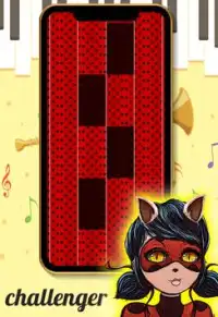 Cat Ladybug Red Piano Tiles Screen Shot 1