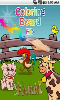 Coloring Board HD Farm Animals Screen Shot 0