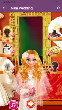 Girls games - bride, makeup and dress-up Screen Shot 0