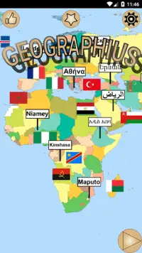 GEOGRAPHIUS: Countries, Capitals, Flags Quiz Prem Screen Shot 0