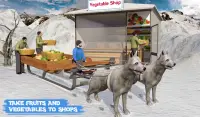 Śnieg Pies Sanki Transportować Gry Zima Sport Screen Shot 7