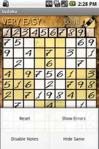 Sudoku - brain training Screen Shot 1