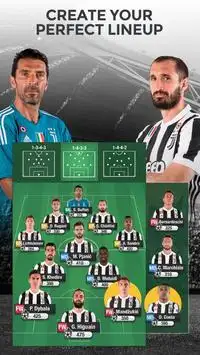 Juventus Fantasy Manager 2018 - EU champion league Screen Shot 1