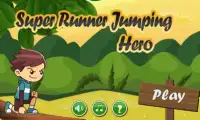 Super runner jumping hero Screen Shot 0