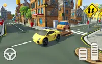 Speedy จัดส่ง Car City อาหาร: ร้านอาหารเกม 3D Screen Shot 2