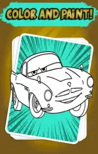 Coloring Pages for MC Queen 🏎️ Screen Shot 1
