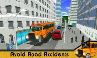 ônibus escolar jogo de simulador cidade moderna Screen Shot 5