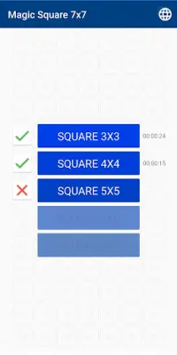 Magic Square 7x7 (tablet 9x9) Screen Shot 0
