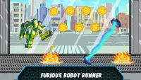Hero robot runner-robotspellen Screen Shot 4