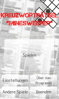 Kreuzworträtsel "Mine sweeper" Screen Shot 2