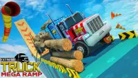 Extreme Euro Truck: Mega ramp stunts Racing Screen Shot 2