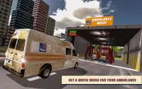 จริงรถพยาบาลรถบรรทุกล้าง Simulator 2018 Screen Shot 2