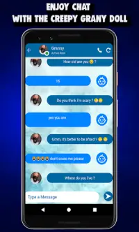 Chat And Call Simulator For Creepy Granny’s - 2019 Screen Shot 1