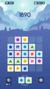 Merge Block - 2048 Star Shapes Finders Puzzle Screen Shot 4