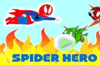 Spider hero man flying game Screen Shot 0