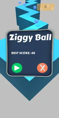 AK Ziggy Ball : PK Zig zag Tap Screen Shot 0
