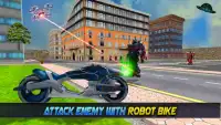 Super Flying Robot Bike Steel Robot War Screen Shot 12