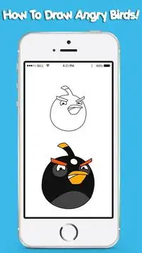 Cómo dibujar Angry Birds 2 gratis Screen Shot 0
