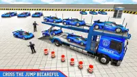 US Police Car Transport Games: Truck Driving Games Screen Shot 1