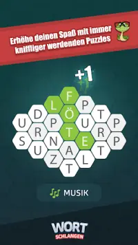 Wort Schlangen - Puzzlespiel Screen Shot 1