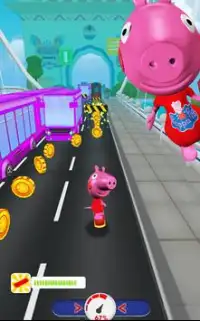 Peppa Pig Game: Run, Dash & Surf Free Subway Game Screen Shot 6